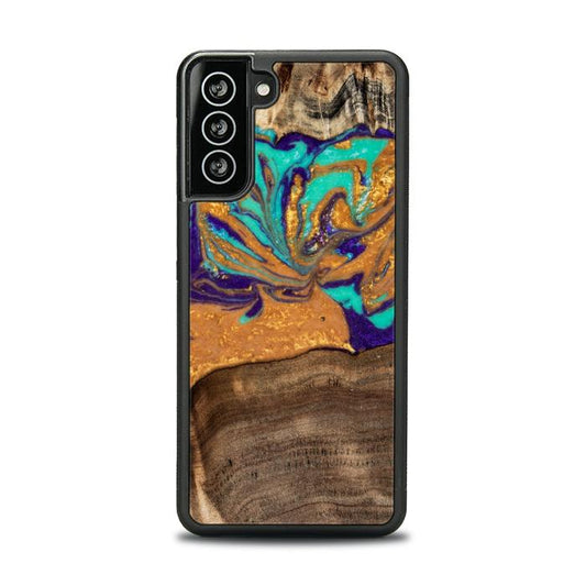 Samsung Galaxy S21 Resin & Wood Phone Case - SYNERGY#A122