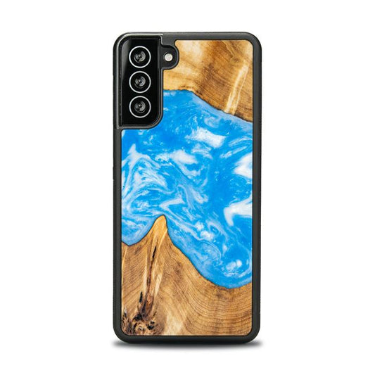 Samsung Galaxy S21 Resin & Wood Phone Case - SYNERGY#A26