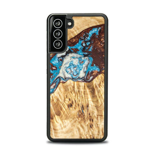 Samsung Galaxy S21 Resin & Wood Phone Case - SYNERGY#B12