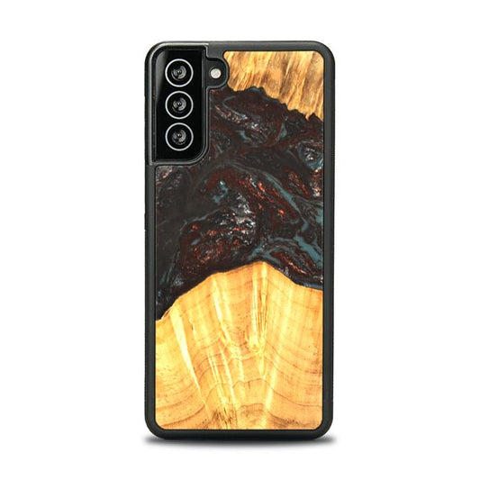 Samsung Galaxy S21 Resin & Wood Phone Case - SYNERGY#B42