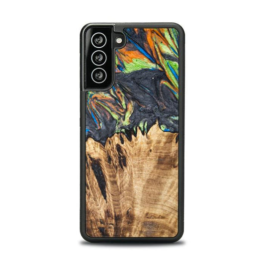 Samsung Galaxy S21 Handyhülle aus Kunstharz und Holz - SYNERGY#C22