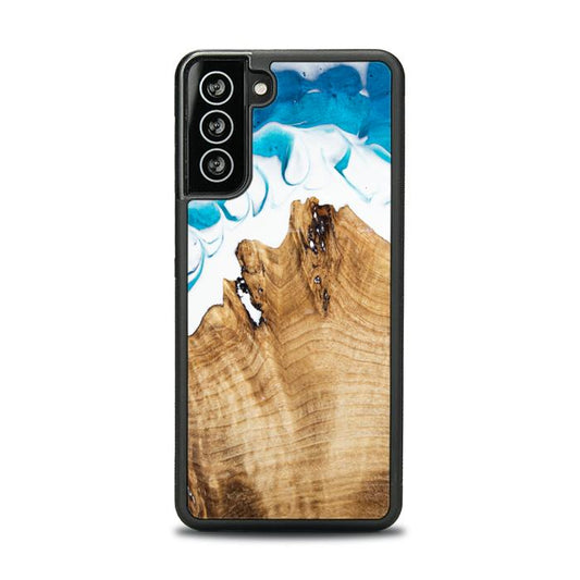 Samsung Galaxy S21 Resin & Wood Phone Case - SYNERGY#C41