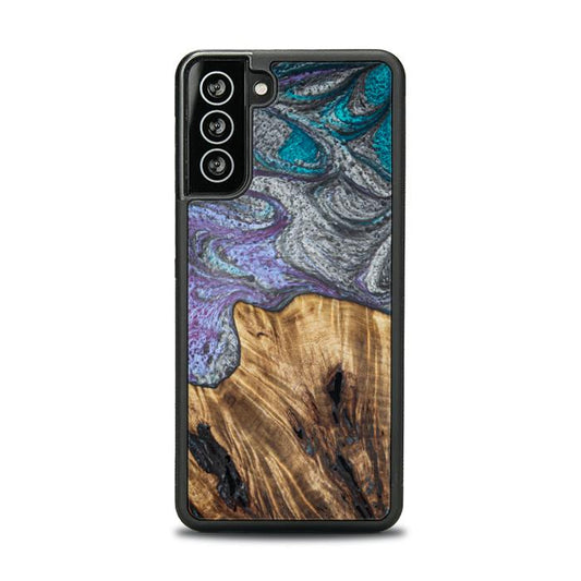 Samsung Galaxy S21 Resin & Wood Phone Case - SYNERGY#C47