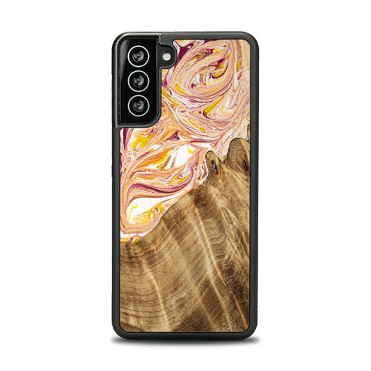 Samsung Galaxy S21 Handyhülle aus Kunstharz und Holz - SYNERGY#C48
