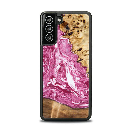 Samsung Galaxy S21 Resin & Wood Phone Case - Synergy#129