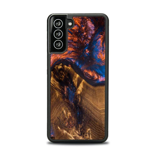 Samsung Galaxy S21 Resin & Wood Phone Case - Synergy#221