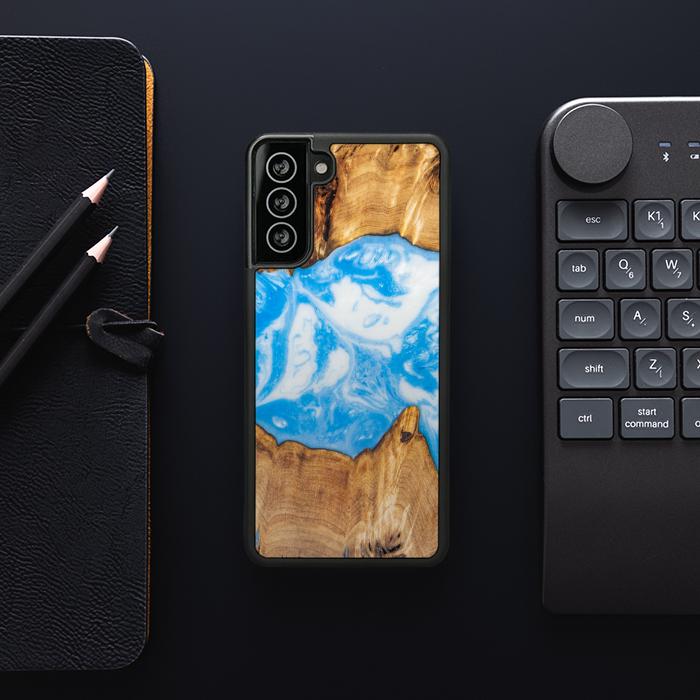 Samsung Galaxy S21 Handyhülle aus Kunstharz und Holz - Synergy# A34