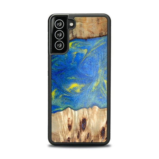 Samsung Galaxy S21 Handyhülle aus Kunstharz und Holz - Synergy#D128