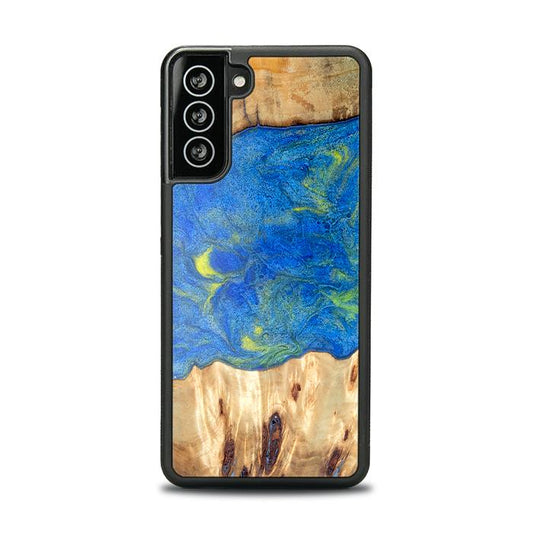 Samsung Galaxy S21 Handyhülle aus Kunstharz und Holz - Synergy#D131