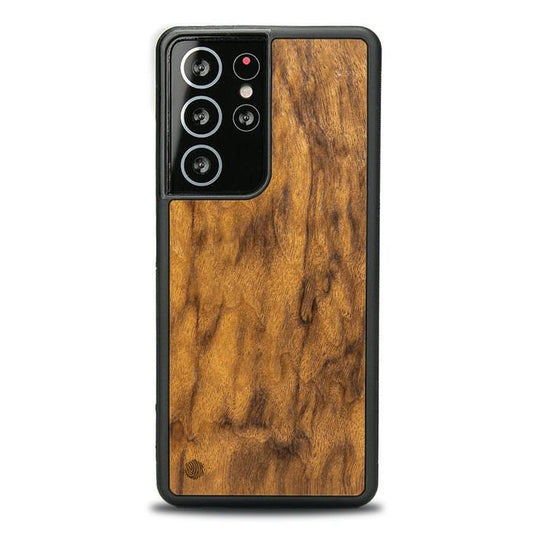 Samsung Galaxy S21 Ultra Handyhülle aus Holz - Imbuia