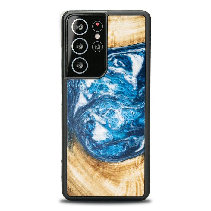 Samsung Galaxy S21 Ultra Etui na telefon z żywicy i drewna - SYNERGY#350