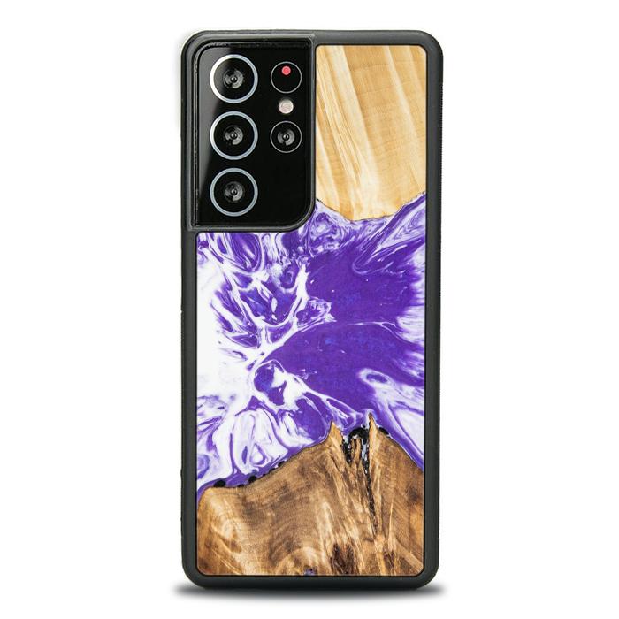 Samsung Galaxy S21 Ultra Etui na telefon z żywicy i drewna - SYNERGY# A78