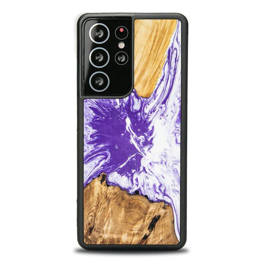 Samsung Galaxy S21 Ultra Etui na telefon z żywicy i drewna - SYNERGY# A79