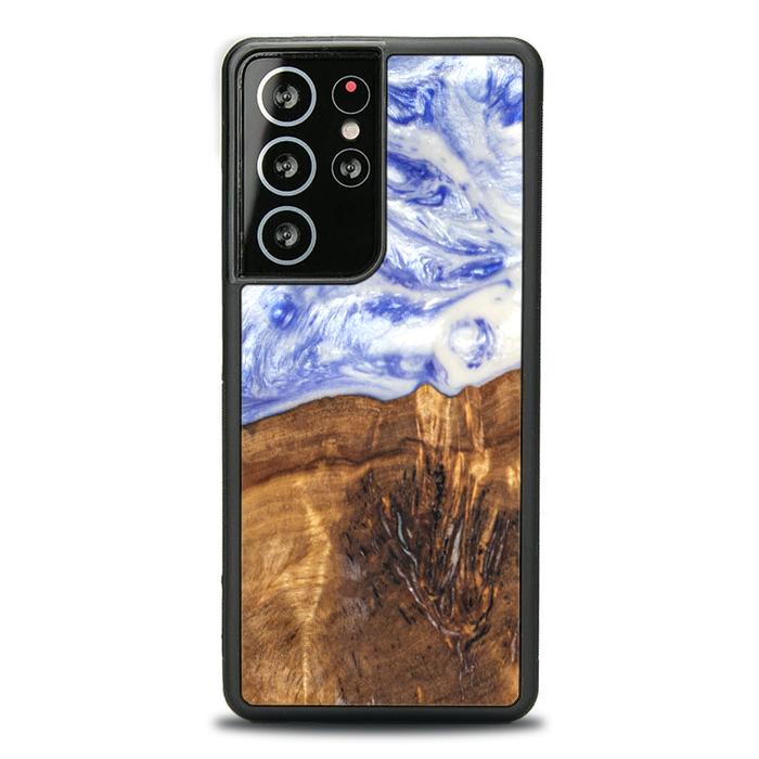 Samsung Galaxy S21 Ultra Etui na telefon z żywicy i drewna - SYNERGY#B04