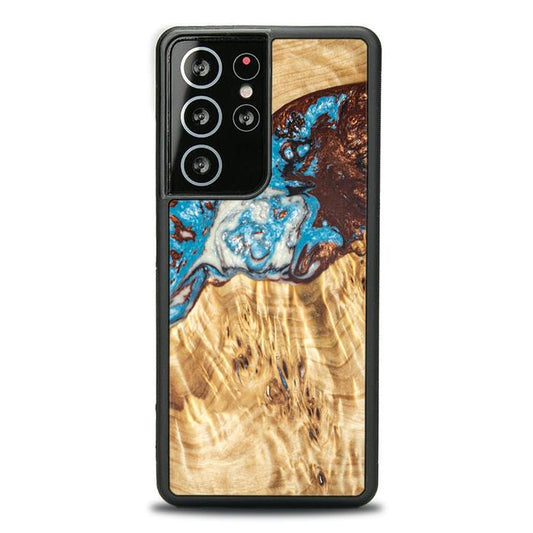 Samsung Galaxy S21 Ultra Etui na telefon z żywicy i drewna - SYNERGY#B12