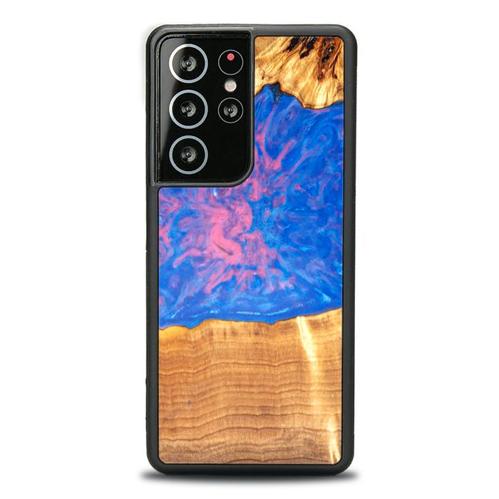 Samsung Galaxy S21 Ultra Etui na telefon z żywicy i drewna - SYNERGY#B29