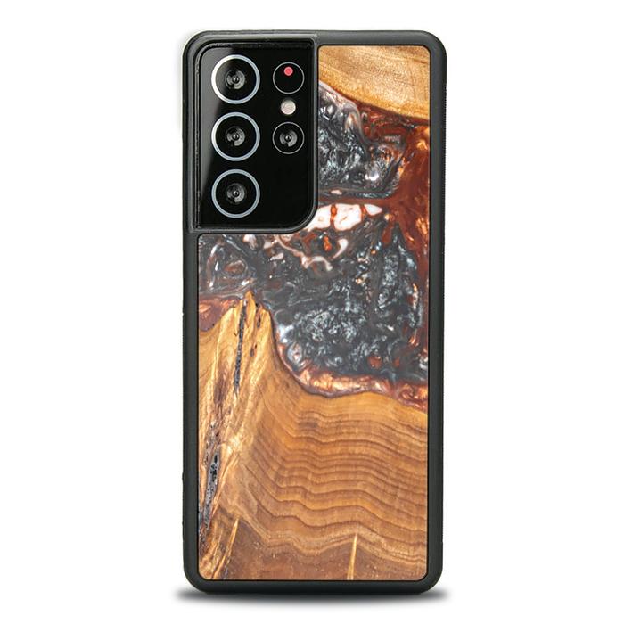 Samsung Galaxy S21 Ultra Handyhülle aus Kunstharz und Holz - SYNERGY#B37