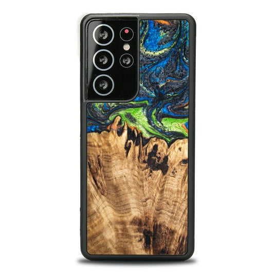 Samsung Galaxy S21 Ultra Handyhülle aus Harz und Holz - SYNERGY#C23