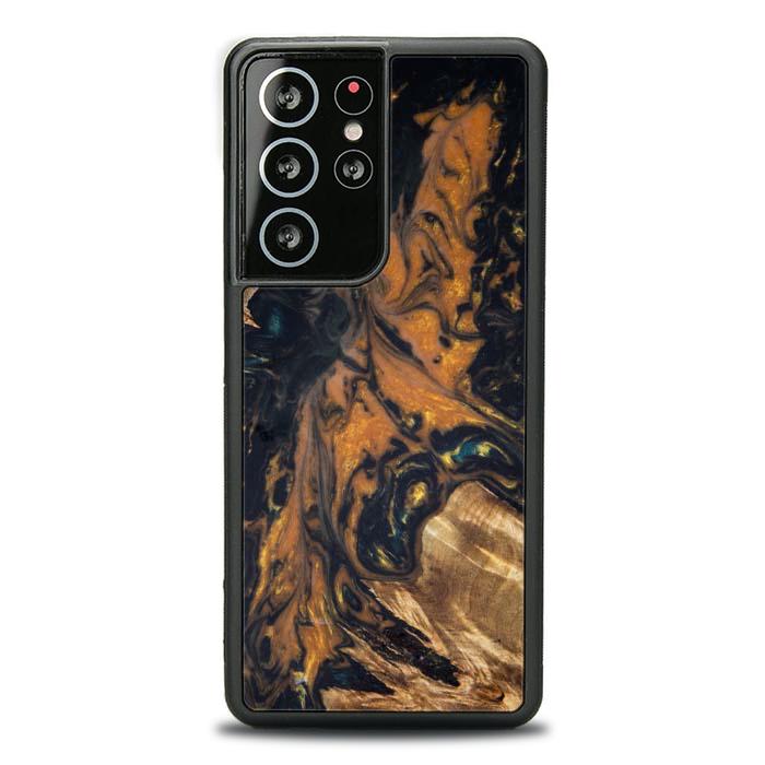 Samsung Galaxy S21 Ultra Etui na telefon z żywicy i drewna - Synergy#162