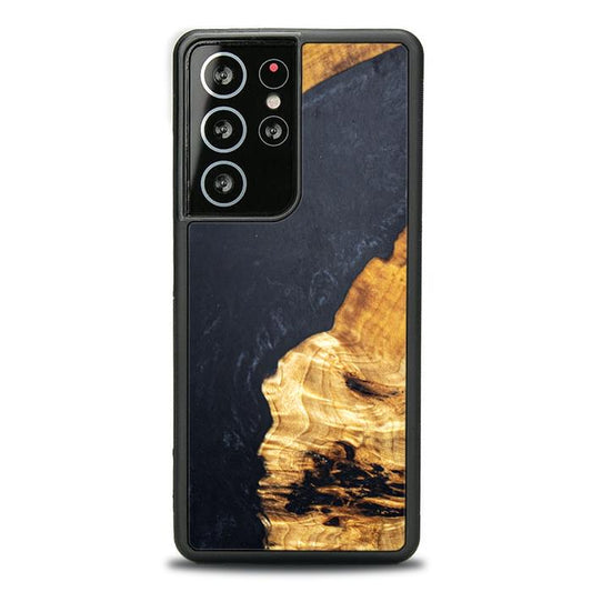 Samsung Galaxy S21 Ultra Handyhülle aus Kunstharz und Holz - Synergy#B18