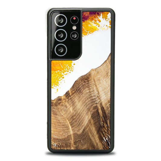 Samsung Galaxy S21 Ultra Resin & Wood Phone Case - Synergy#C28
