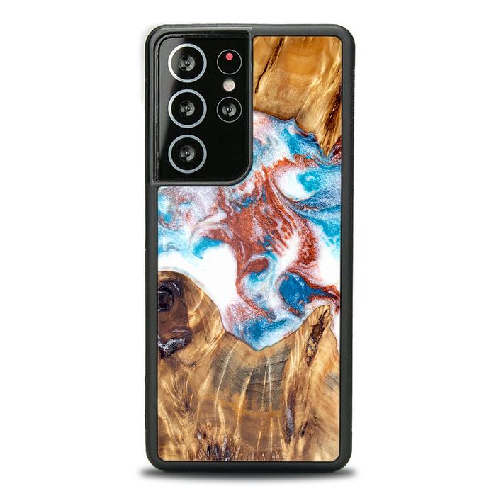 Samsung Galaxy S21 Ultra Etui na telefon z żywicy i drewna - Synergy#D125