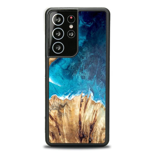 Samsung Galaxy S21 Ultra Handyhülle aus Harz und Holz - Synergy#D126