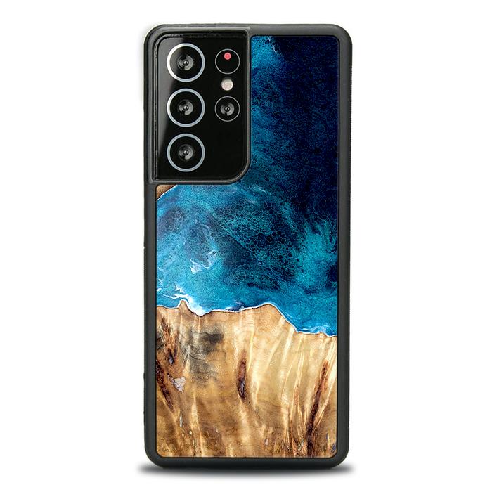 Samsung Galaxy S21 Ultra Etui na telefon z żywicy i drewna - Synergy#D127