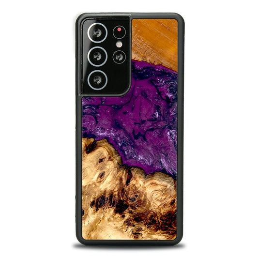 Samsung Galaxy S21 Ultra Etui na telefon z żywicy i drewna - Synergy#D130