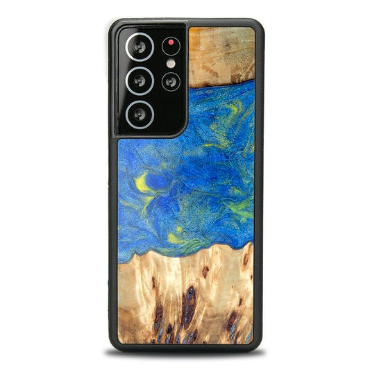 Samsung Galaxy S21 Ultra Handyhülle aus Kunstharz und Holz - Synergy#D131