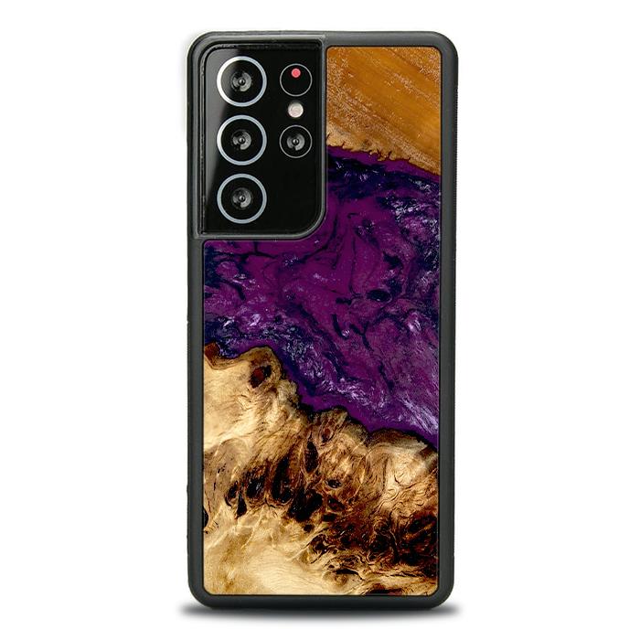 Samsung Galaxy S21 Ultra Handyhülle aus Harz und Holz - Synergy#D134