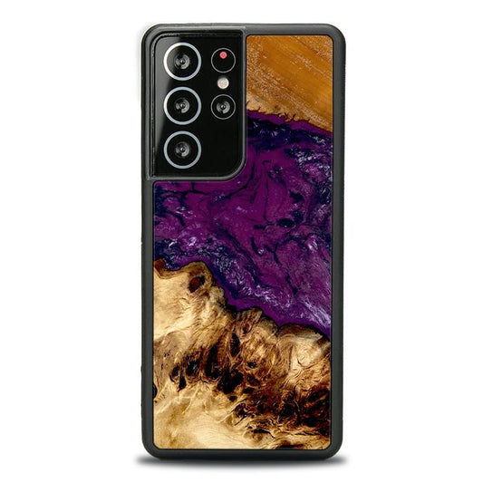 Samsung Galaxy S21 Ultra Handyhülle aus Harz und Holz - Synergy#D134