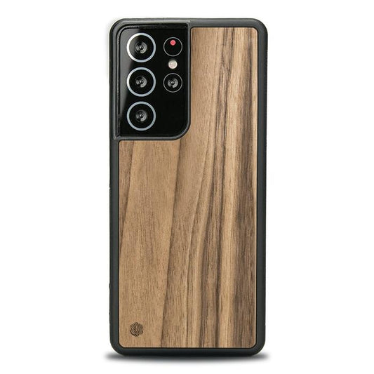 Samsung Galaxy S21 Ultra Handyhülle aus Holz - Nussbaum