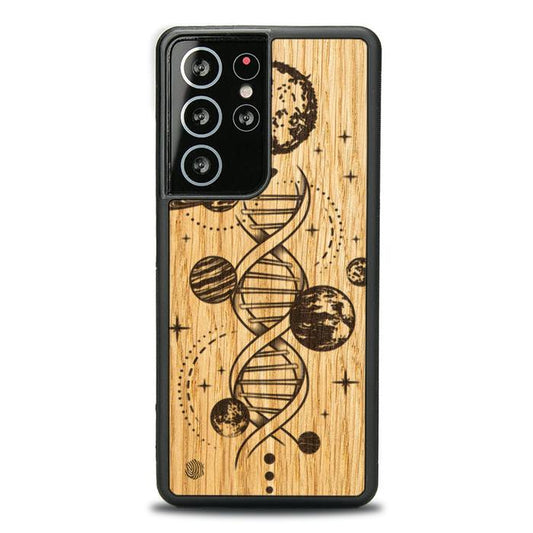 Samsung Galaxy S21 Ultra Handyhülle aus Holz – Space DNA (Eiche)