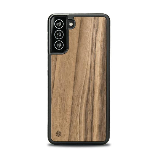 Samsung Galaxy S21 Handyhülle aus Holz - Nussbaum