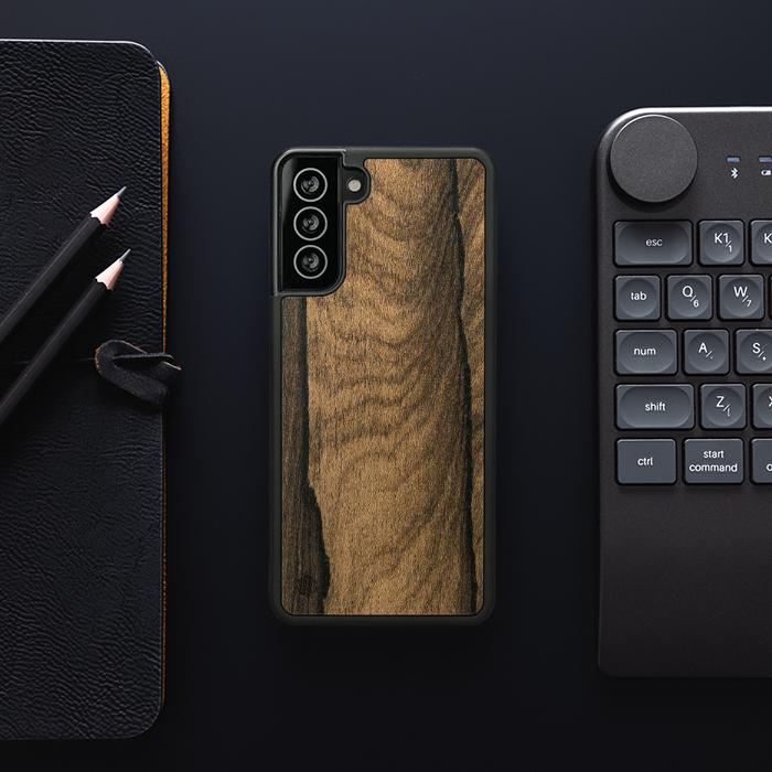 Samsung Galaxy S21 Handyhülle aus Holz - Ziricote