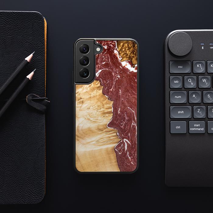 Samsung Galaxy S22 Plus Etui na telefon z żywicy i drewna - SYNERGY#316