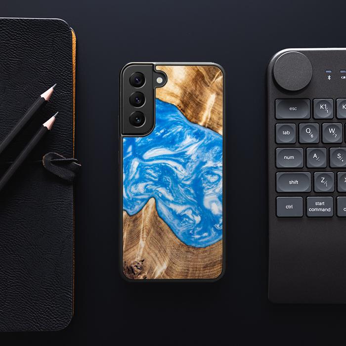 Samsung Galaxy S22 Plus Etui na telefon z żywicy i drewna - SYNERGY#325
