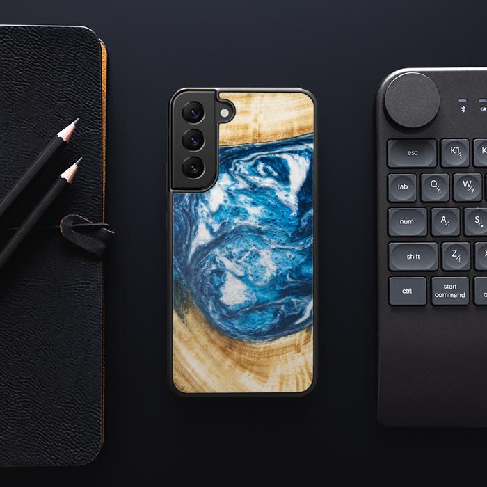 Samsung Galaxy S22 Plus Etui na telefon z żywicy i drewna - SYNERGY#350