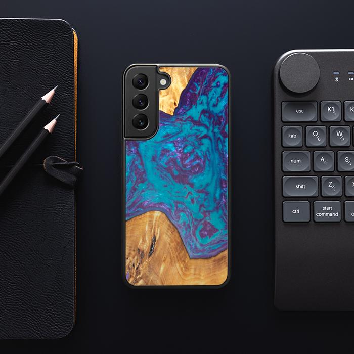 Samsung Galaxy S22 Plus Etui na telefon z żywicy i drewna - SYNERGY#B25