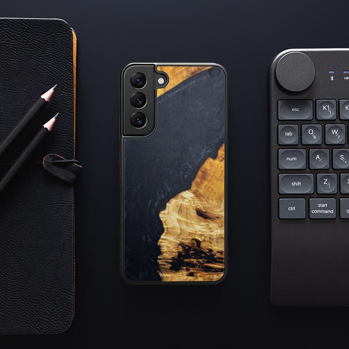 Samsung Galaxy S22 Plus Etui na telefon z żywicy i drewna - Synergy#B18