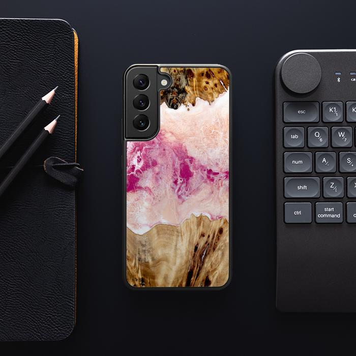 Samsung Galaxy S22 Plus Etui na telefon z żywicy i drewna - Synergy#D119