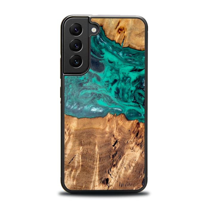 Samsung Galaxy S22 Plus Etui na telefon z żywicy i drewna - Synergy#D133