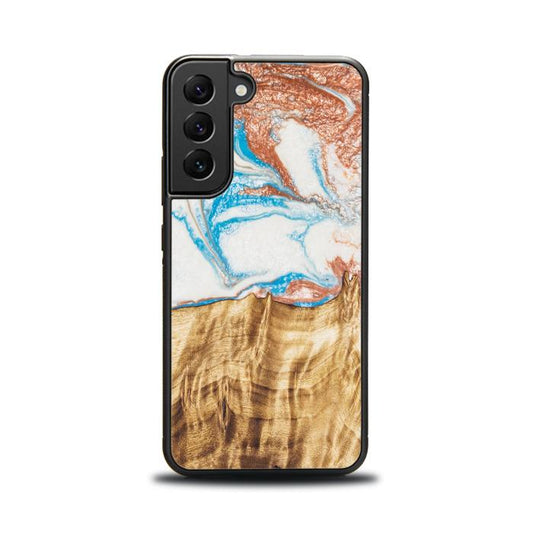 Samsung Galaxy S22 Handyhülle aus Kunstharz und Holz - SYNERGY#47