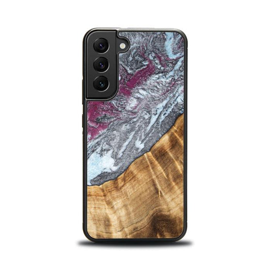 Samsung Galaxy S22 Handyhülle aus Kunstharz und Holz - Synergy#C12