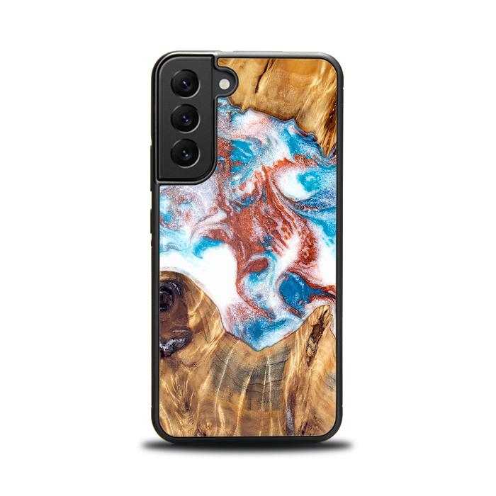 Etui na telefon Samsung Galaxy S22 wykonane z żywicy i drewna - Synergy#D125