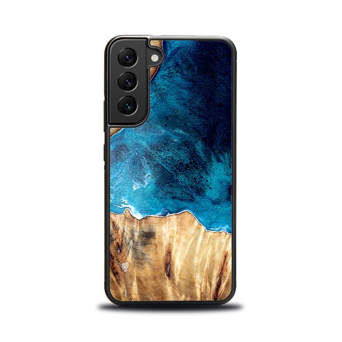 Etui na telefon Samsung Galaxy S22 wykonane z żywicy i drewna - Synergy#D127