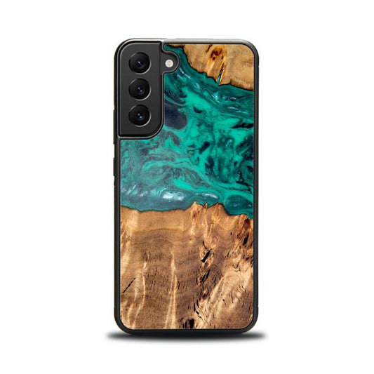 Samsung Galaxy S22 Handyhülle aus Harz und Holz - Synergy#D133