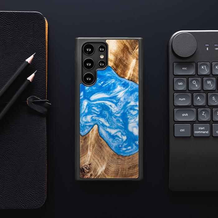 Samsung Galaxy S22 Ultra Etui na telefon z żywicy i drewna - SYNERGY#325