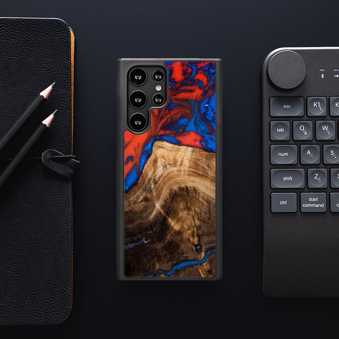 Samsung Galaxy S22 Ultra Etui na telefon z żywicy i drewna - SYNERGY#A82